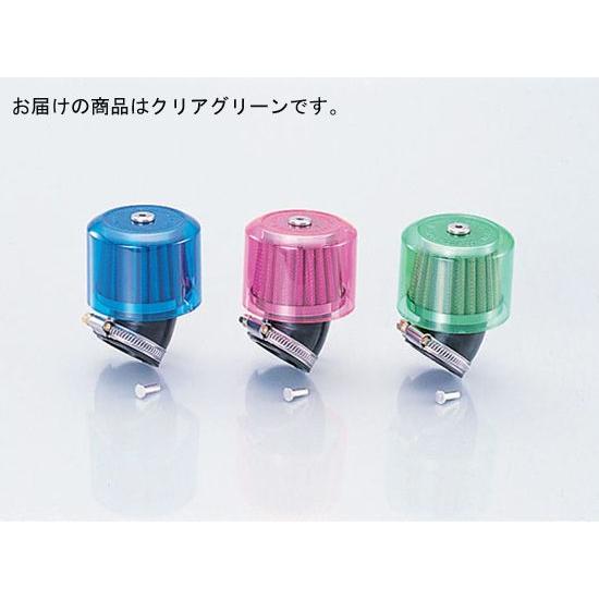 【4月3日出荷】キタコ  Sパワーフィルター 35MM 45゜ クリアGR　515-0800357