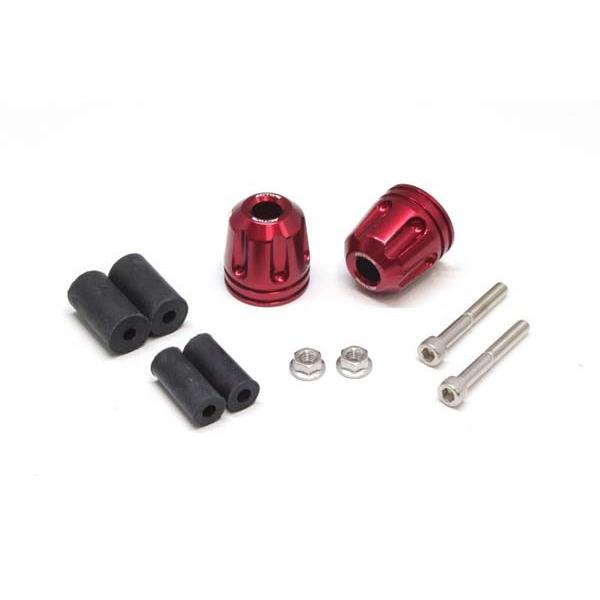 【在庫あり】ACTIVE(アクティブ) アルミバーエンド φ33-L35 リボルバー[レッド] 60...