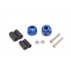 【在庫あり】ACTIVE(アクティブ) アルミバーエンド φ33-L22.5 リボルバー[ブルー] ...