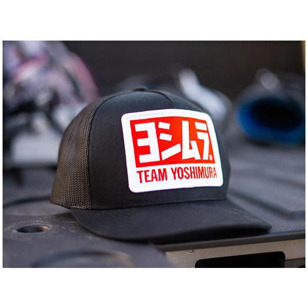 ヨシムラ USヨシムラキャップ Team Snapback Trucker Hat Black 90...