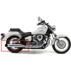 KENTEC（ケンテック） 極太スラッシュカット2IN1マフラー 90Φ ドラッグ