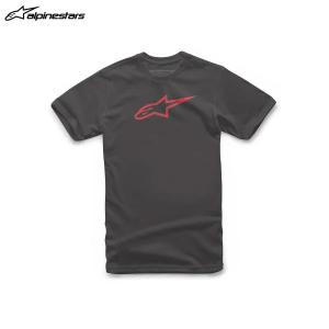 alpinestars アルパインスターズ Tシャツ AGELESS TEE  1030 BLACK RED[Lサイズ]  ALP8033637952703｜partsboxsj