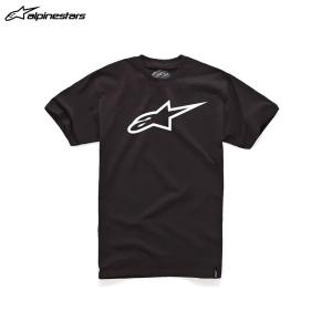 alpinestars アルパインスターズ Tシャツ AGELESS TEE  1020 BLACK WHITE[Lサイズ]  ALP8051194148421｜partsboxsj