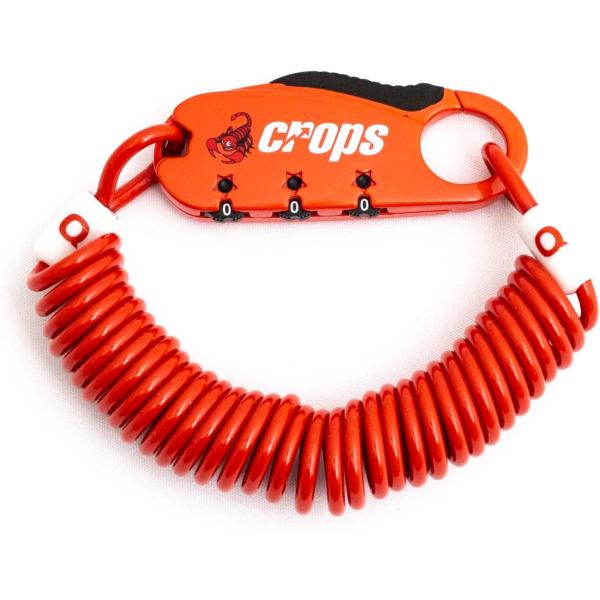 【4月8日出荷】クロップス CP-SPD08 Q3 ワイヤーロック レッド CP-SPD08R