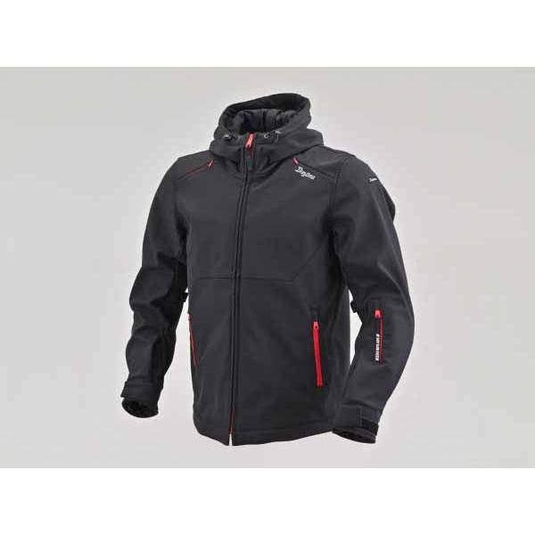 デイトナ DJ-017 イージーソフトシェルパーカー ブラック/レッド[2XLサイズ] DAY486...