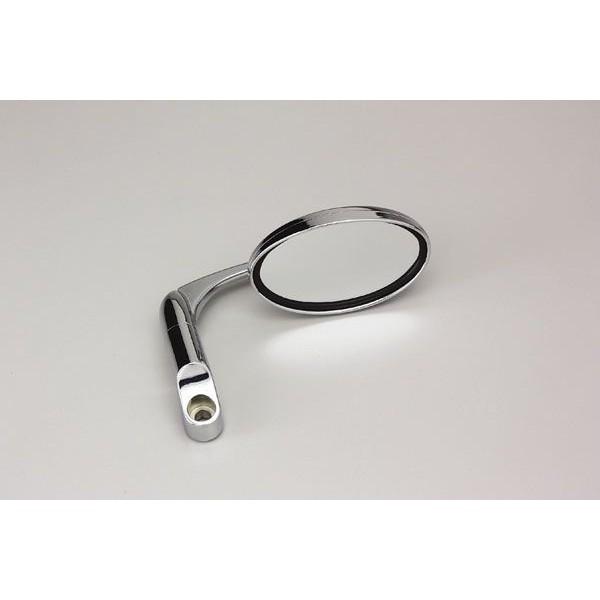 【○メーカー在庫あり】ハリケーン ローアングルミラー オーバル  (メッキ)　HA6225