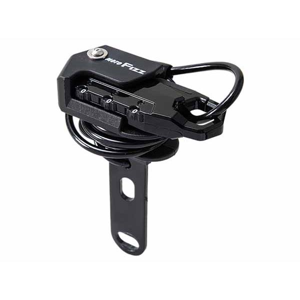 【7月14日出荷】TANAX ヘルメット用ワイヤーロック　ストレート ブラック MF-4753