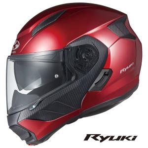 【6月5日出荷】OGKカブト システムヘルメット RYUKI(リュウキ)  シャイニーレッド  S(55-56cm)  OGK4966094595999
