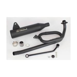 プリティー製 XJR400 ガニマタ ブレット管 メッキ 4HM