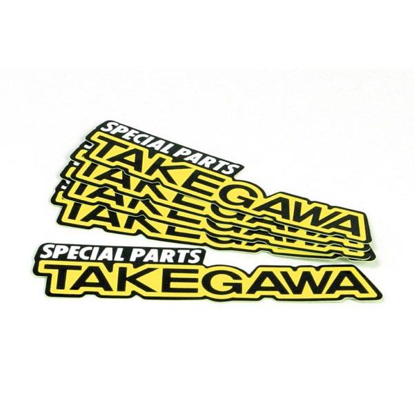 【4月3日出荷】武川  タケガワステッカー(S)X5　08-01-0081