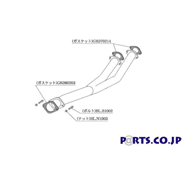 柿本改 マフラー NF352 フロントパイプ Standard スカイライン GT-R (GF-BN...