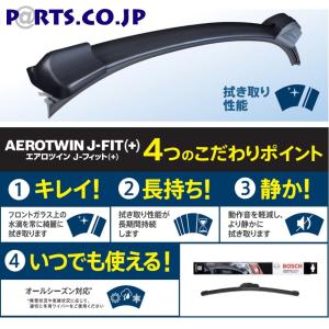 エアロツインＪ−ＦＩＴ＋ ワイパーブレード ホンダ フィット (GD) LA-GD3. LA-GD4. UA-GD3. UA-GD4. CBA-GD3. CBA-GD4. DBA-GD3. DBA-GD4 (H14.09−H19.10)｜partscojp