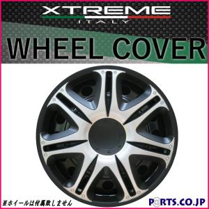 Made In Euro Xtreme(エクストリーム) ホイールカバー 4枚1セット NASCAR 15インチ SILVER/BLACK