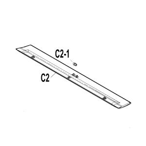 ダイキン（DAIKIN） エアコン用水平羽根 フラップ上下セット ホワイト