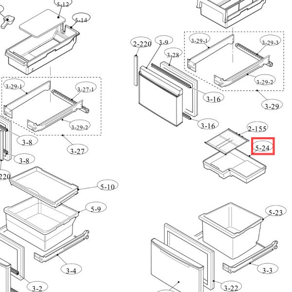 シャープ SHARP 冷蔵庫 小物ケース 2014281957