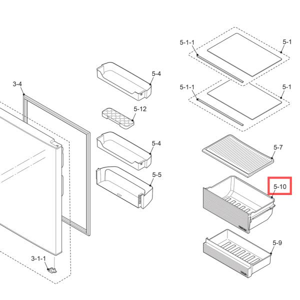 シャープ SHARP 冷蔵庫 野菜ケース 2014282016