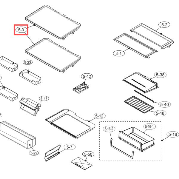 シャープ SHARP 冷蔵庫 棚 1個 2019452577