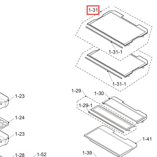 シャープ SHARP 冷蔵庫 棚 1個 2019452611