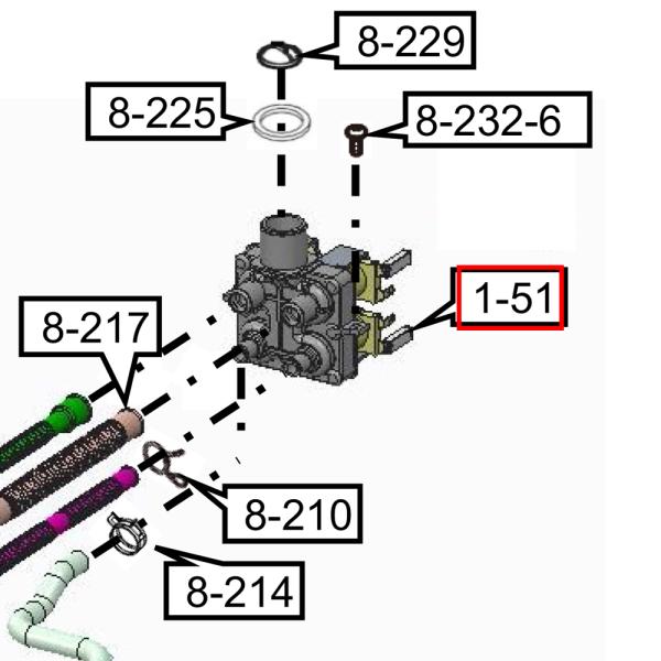 シャープ SHARP 洗濯機 給水弁 2104250434