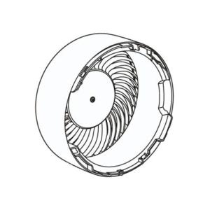 シャープ SHARP サーキュレーター 前ガード（ブラック系） 2141180317