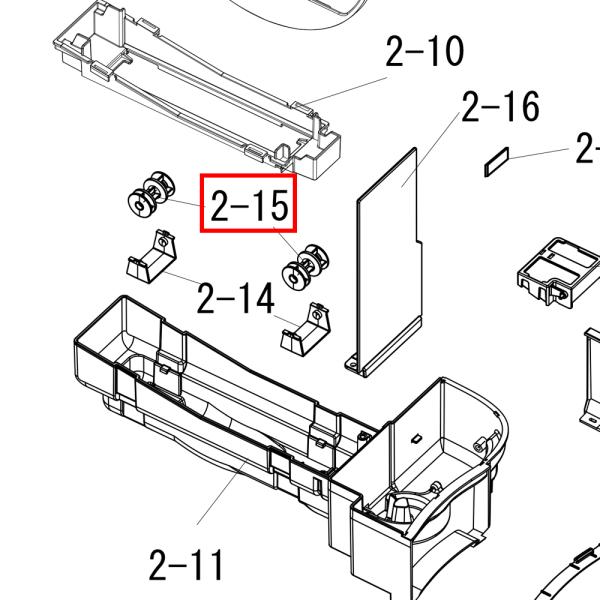 シャープ SHARP 加湿空気清浄機 加湿トレー用ローラー 回転軸（1個） 2802900010◇