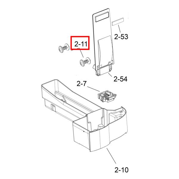 【在庫あり】シャープ SHARP 加湿空気清浄機 加湿トレー用ローラー 回転軸（1個） 280290...