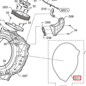 【在庫あり】パナソニック Panasonic ドラム洗濯乾燥機 脱水受けパッキングA AXW1246-8RT0◇