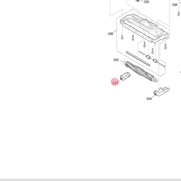 三菱 MITSUBISHI 掃除機 ブラシカバー右（植毛付） M11E12321BR