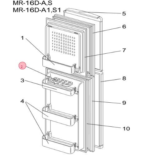 三菱 MITSUBISHI 冷蔵庫 タマゴケース M20CT7115