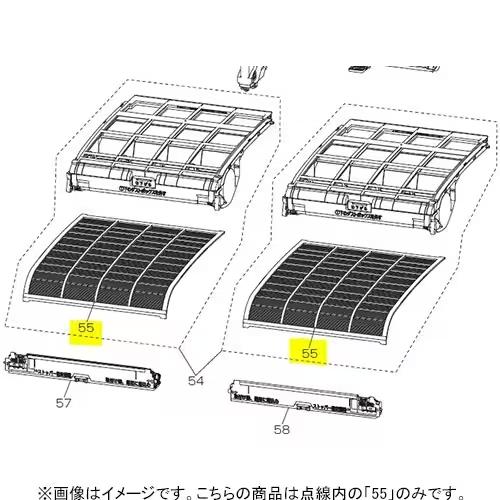 三菱 MITSUBISHI エアコン 抗菌・撥油フッ素フィルター（1枚） M21EBN100