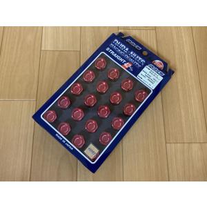 RAYS ジュラルミンロック&ナットセットL32 4H用 P1.25RD レッド 全長