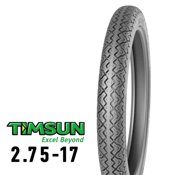 TIMSUN(ティムソン) バイク タイヤ TS677 2.75-17 4PR TT フロント/リア...