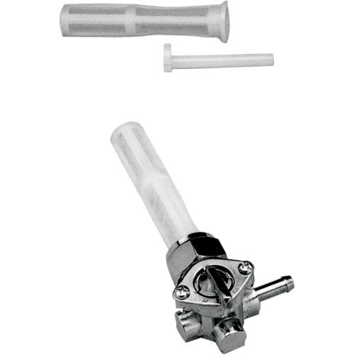 KUSTOM1 純正交換用クロームペットコック 右側 ハーレー スピゴット バイク