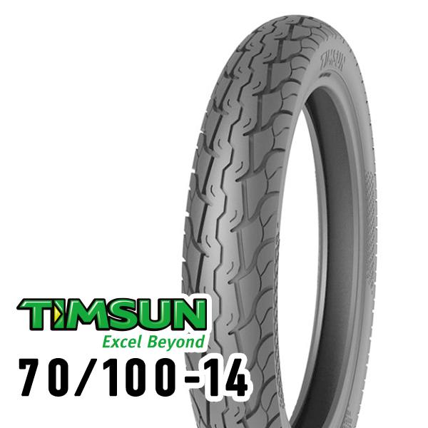 TIMSUN(ティムソン) バイク タイヤ TS649 70/100-14 37P TT フロント ...