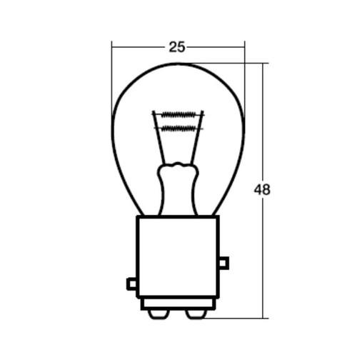スタンレー(STANLEY) A4896 48V25/10W 自動車 電球