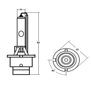 スタンレー(STANLEY) 自動車 DL04 純正HIDバーナー D4S｜partsdirect2