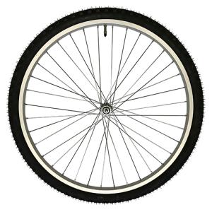 自転車 完組ホイール 前輪リム 完組み 26×1.75 アルミリム(36H)｜partsdirect2