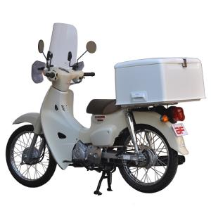 郵政ボックス　CT125に取り付ける際の金具付き　積載量が劇的に上がります。 旭精器製作所 af 郵政集配用大型キャリーボックス 郵政ボックス