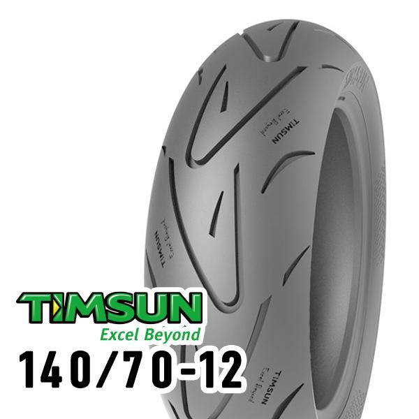 TIMSUN(ティムソン) バイク タイヤ ストリートハイグリップ TS660 140/70-12 ...
