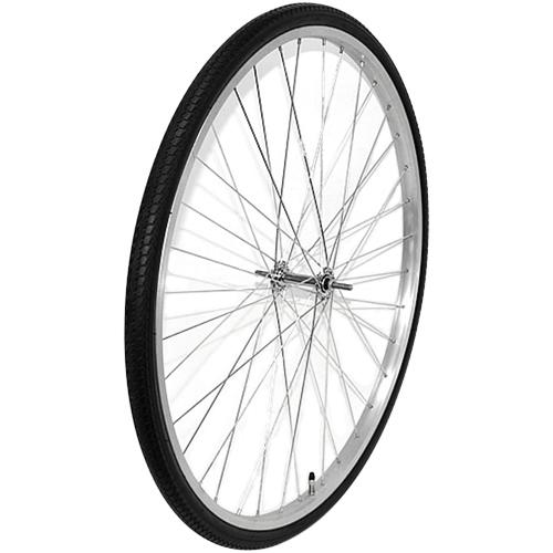27インチ 自転車フロントホイール タイヤセット 27×1 3/8 37-630 前輪リム組 アルミ...