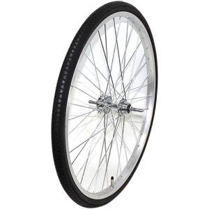 自転車 完組ホイール 後輪リム完組み24×1 3/8 14Tバンド用アルミリム｜partsdirect2