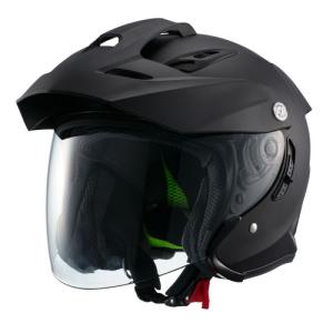 マルシン工業(Marushin) バイク ヘルメット ジェットヘルメット ジェットヘルメット MSJ1 TE-1 マットブラック L MSJ1｜partsdirect2