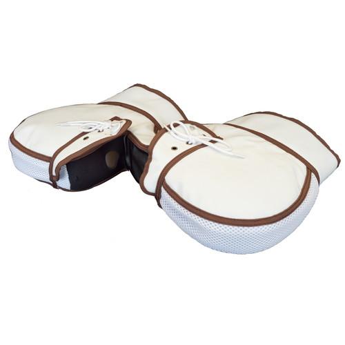 OSS(大阪繊維資材) サマーハンドルカバー SHC-03 ホワイト/ブラウン IMO94403 バ...