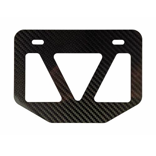 Rise 綾織りドライカーボンナンバーフレームS 原付50cc〜125cc四角タイプ ナンバープレー...