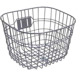 自転車 大型メッシュ前カゴ CH-32 黒 フロントバスケット 交換前かご