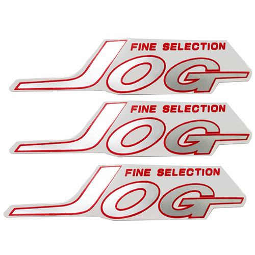 ヤマハ ジョグ JOG ファインセレクション デカール 3点 シルバー/レッド セット 外装 エナジ...