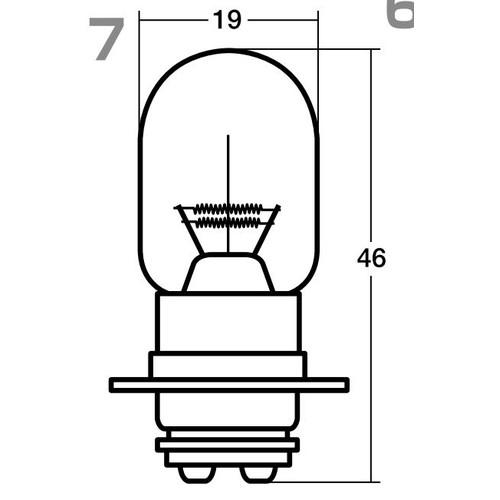 スタンレー(STANLEY) A3604V 12V32/32W μ球 バイク ヘッドライト球