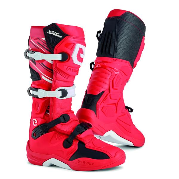 Eleveit X プリビレッジ オフロードブーツ レッド 27.0cm 防水 保護 林道 バイク ...