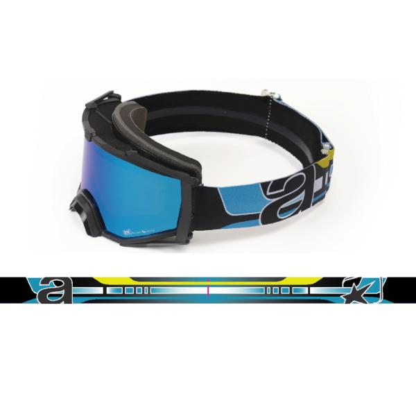 ariete 8K トップ ユーロフィット ゴーグル ブルーシングルレンズ ブラック/ブラック オフ...