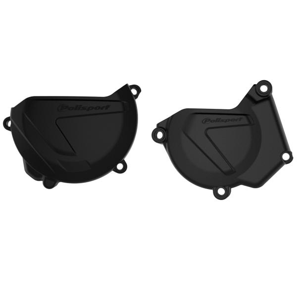 Polisport(ポリスポーツ) バイク エンジンカバーセット クラッチ+イグニッションカバー プ...